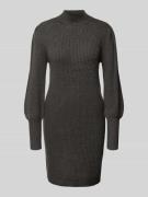 Only Strickkleid mit Turtleneck Modell 'KATIA' in Dunkelgrau Melange, ...