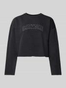 Only Cropped Sweatshirt Modell 'CALLIE' in Black, Größe L