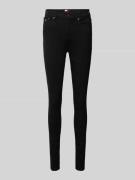 Tommy Jeans Skinny Fit Jeans im 5-Pocket-Design Modell 'NORA' in Black...