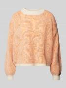 Pieces Loose Fit Strickpullover mit abstraktem Strickmuster Modell 'JE...