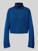 Noisy May Strickpullover mit Rollkragen Modell 'TONE' in Jeansblau, Gr...