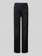 Calvin Klein Jeans Straight Fit High Waist Jeans mit Label-Detail in B...