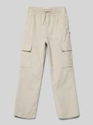 Calvin Klein Jeans Straight Fit Hose mit Label-Patch Modell 'CORDUROY'...