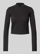 Calvin Klein Jeans Longsleeve mit Stehkragen Modell 'MILANO' in Black,...