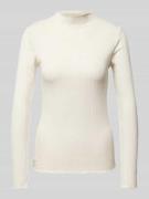 B.Young Longsleeve mit Stehkragen Modell 'Smirna' in Offwhite Melange,...