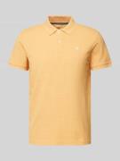 Tom Tailor Regular Fit Poloshirt mit Logo-Stitching in Orange, Größe L