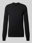 HUGO Strickpullover mit Turtleneck Modell 'San Matteo' in Black, Größe...