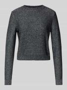 HUGO Strickpullover mit gerippten Abschlüssen Modell 'Suneri' in Black...