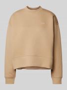 Lacoste Sport Sweatshirt mit Label-Stitching in Sand, Größe 34