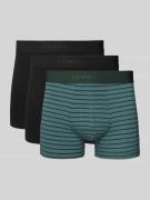 Schiesser Trunks mit Label-Bund im 3er-Pack in Gruen, Größe L