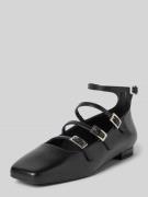 ALOHAS Ballerinas aus Leder mit Dornschließen Modell 'LUKE' in Black, ...