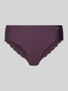 Skiny Slip mit elastischem Bund in Aubergine, Größe 36