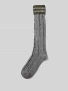 camano Socken mit Zopfmuster Modell 'COSY WIESN' in Anthrazit Melange,...