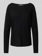 Brax Strickpullover mit U-Boot-Ausschnitt Modell 'LIZ' in Black, Größe...