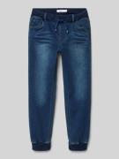 Name It Baggy Fit Jeans mit elastischen Abschlüssen Modell 'BEN' in Du...