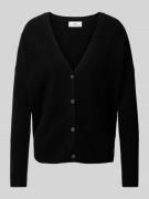 Fynch-Hatton Strickjacke aus reinem Kaschmir mit V-Ausschnitt in Black...