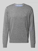 Fynch-Hatton Strickpullover mit Label-Stitching Modell 'Superfine' in ...