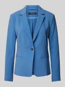 comma Regular Fit Blazer mit Reverskragen in Royal, Größe 42