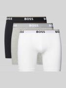 BOSS Boxershorts mit elastischem Logo-Bund im 3er-Pack in Offwhite, Gr...