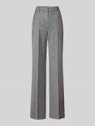 Max Mara Studio Straight Fit Stoffhose aus Schurwoll-Mix in Hellgrau, ...