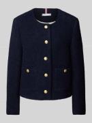 Tommy Hilfiger Blazer mit Knopfleiste in Marine, Größe 34