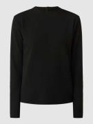 comma Pullover mit Reißverschluss in Black, Größe 40