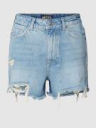 Pieces Jeansshorts im Destroyed-Look Modell 'TULLA' in Hellblau, Größe...