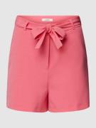 Garcia Shorts mit Bindegürtel in Pink, Größe S