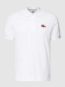 Lacoste LACOSTE x Netflix Poloshirt mit Label-Patch in Weiss, Größe XX...