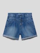 Guess Jeansshorts mit fixierten Beinumschlägen Modell 'TENCEL' in Blau...