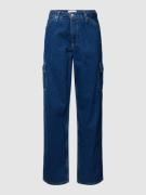 Calvin Klein Jeans Straight Fit Jeans mit Cargotaschen in Jeansblau, G...