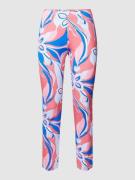 SEDUCTIVE Leggings mit Allover-Muster Modell 'SABRINA' in Blau, Größe ...