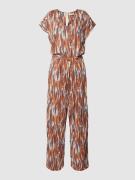 B.Young Jumpsuit aus reiner Viskose mit Animal-Print Modell 'Joella' i...