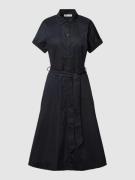 Christian Berg Woman Knielanges Kleid aus reiner Baumwolle in Black, G...