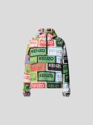 Kenzo Windbreaker mit Allover-Logo-Muster in Gruen, Größe L