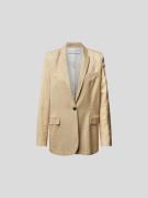 Iro Blazer mit Strukturmuster in Camel, Größe 34