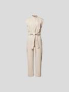 Iro Jumpsuit mit Bindegürtel in Beige, Größe 34