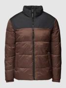 Jack & Jones Steppjacke mit Stehkragen Modell 'ETOBY' in Dunkelbraun, ...