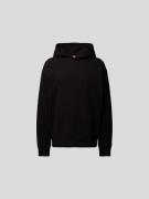 Diesel Oversized Hoodie mit Kapuze in Black, Größe L