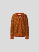 Marni Oversized Jacke aus Mohair-Mix in Orange, Größe 50