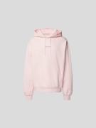 Marni Oversized Hoodie mit Label-Print in Rosa, Größe 50