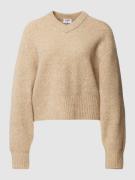 Filippa K Strickpullover mit Strukturmuster in Beige, Größe L