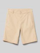 Tom Tailor Chino-Shorts mit Gürtelschlaufen in Sand, Größe 152