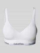 Calvin Klein Underwear BH mit elastischem Logo-Bund in Weiss, Größe L