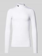 Under Armour Longsleeve mit Stehkragen und Logo-Stitching in Weiss, Gr...