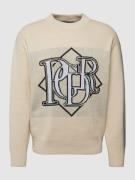 Pegador Strickpullover mit Label-Statement Modell 'Kingdom' in Beige, ...