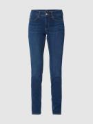 MAC High Rise Skinny Fit Jeans mit Kontrastnähten in Marine, Größe 32/...