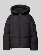 Jake*s Casual Steppjacke mit Kapuze in Black, Größe 34