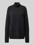 CK Calvin Klein Strickpullover aus Wolle mit Label-Detail in Anthrazit...