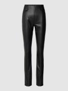 comma Leggings in Leder-Optik in Black, Größe 42